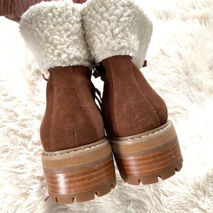 renvy myra faux fur trim suede hiking boots